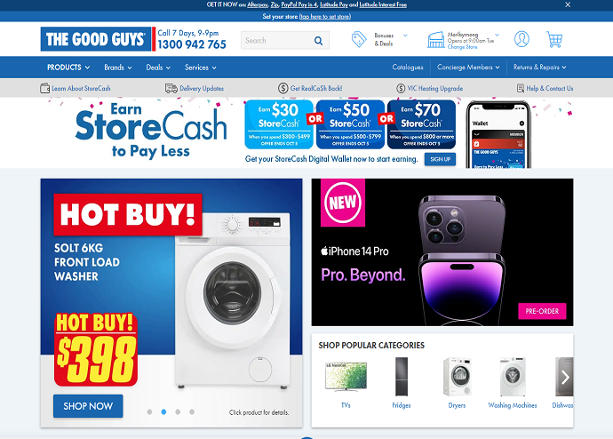  The Good Guys Review: A place where you can buy home appliances and accessories