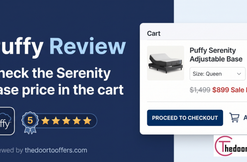  Puffy review: check the Serenity base price in the cart