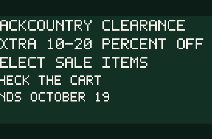  Backcountry clearance: extra 10 to 20 percent off, and what to check first